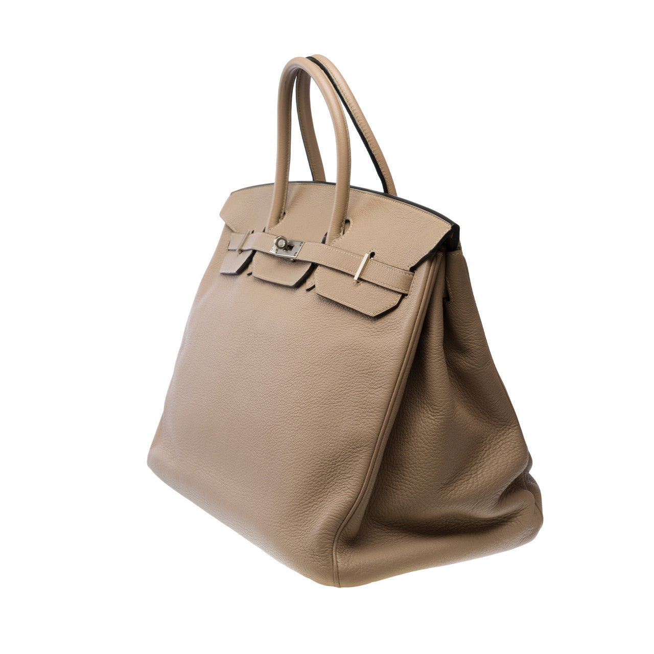 Sac HERMES Birkin 40 en Cuir Gris - 102798