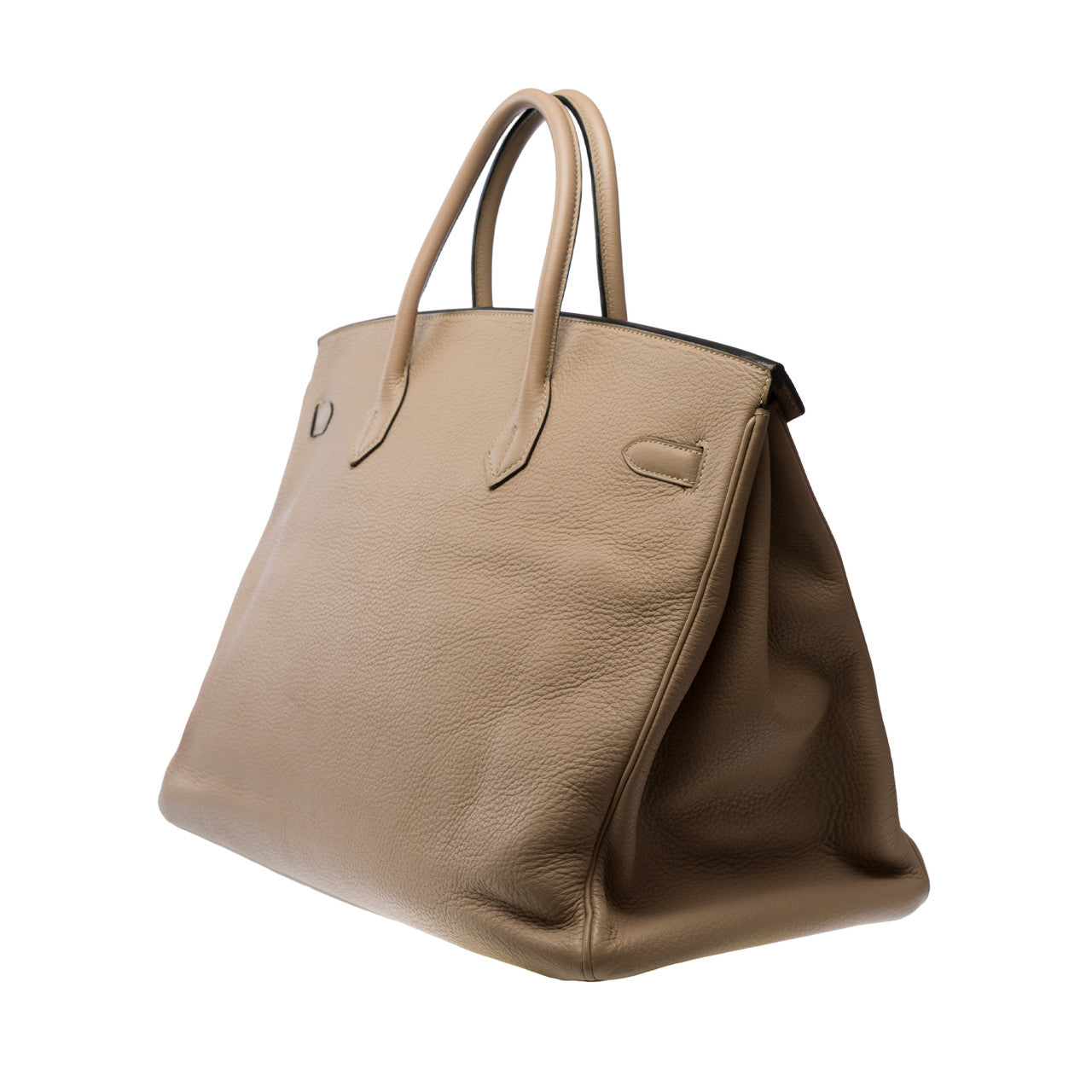 Sac HERMES Birkin 40 en Cuir Gris - 102798