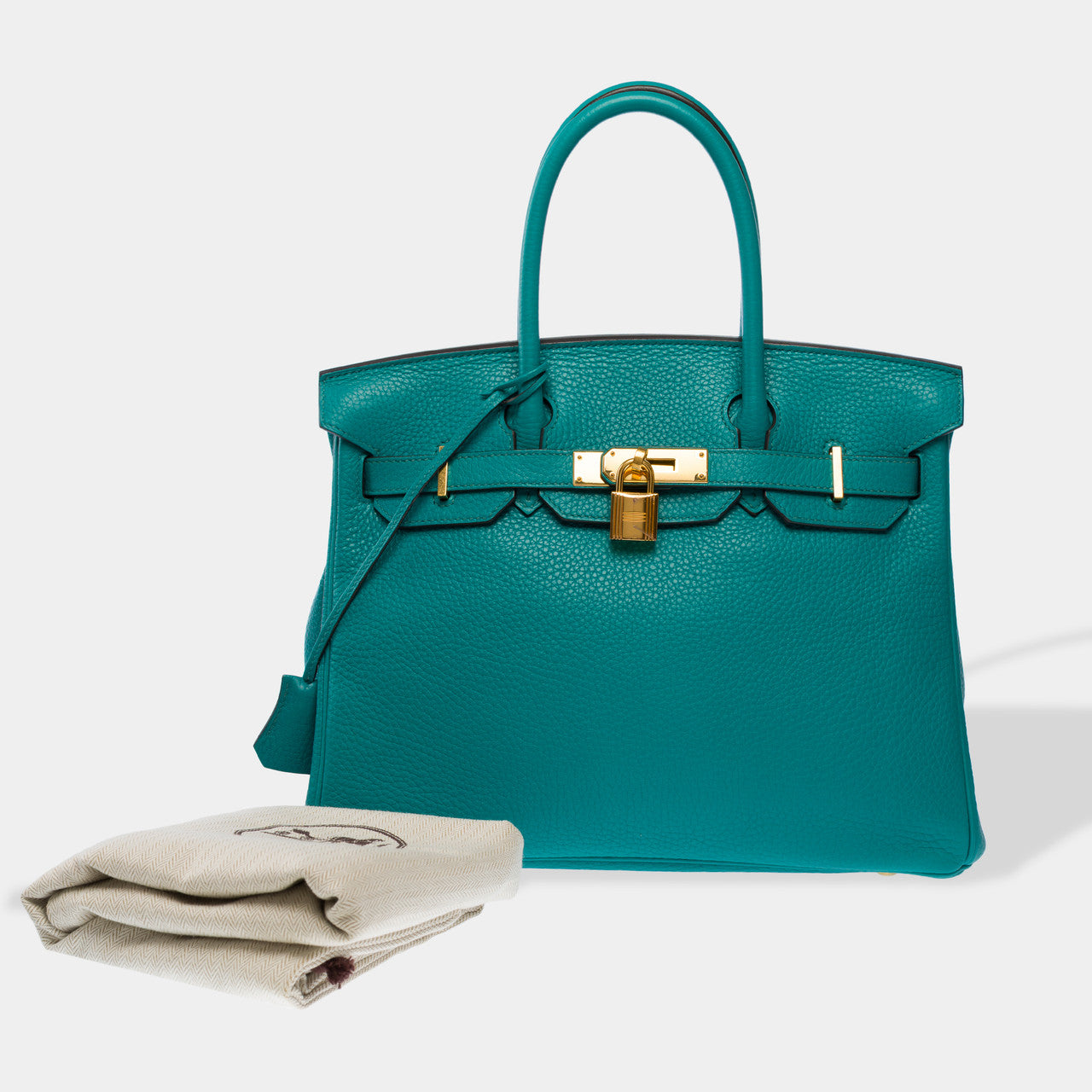 Sac HERMES Birkin 30 en Cuir Bleu - 102742