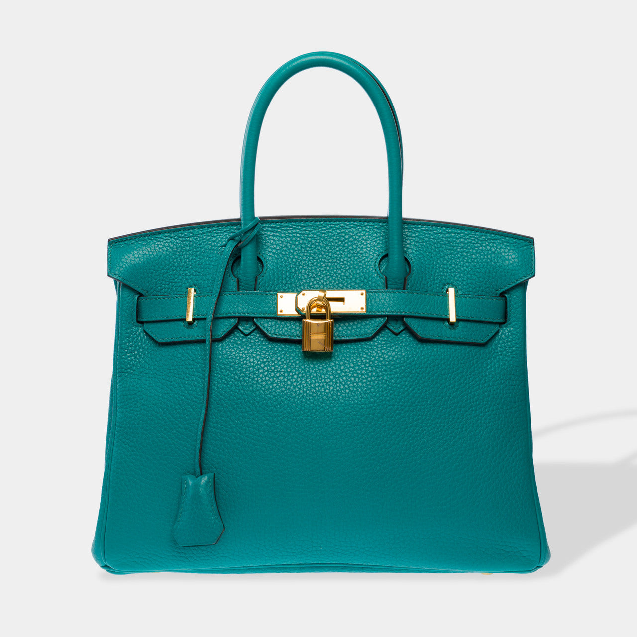 Sac HERMES Birkin 30 en Cuir Bleu - 102742