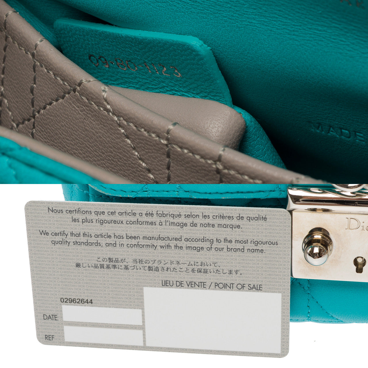 Sac DIOR Miss Dior en Cuir Bleu - 102738