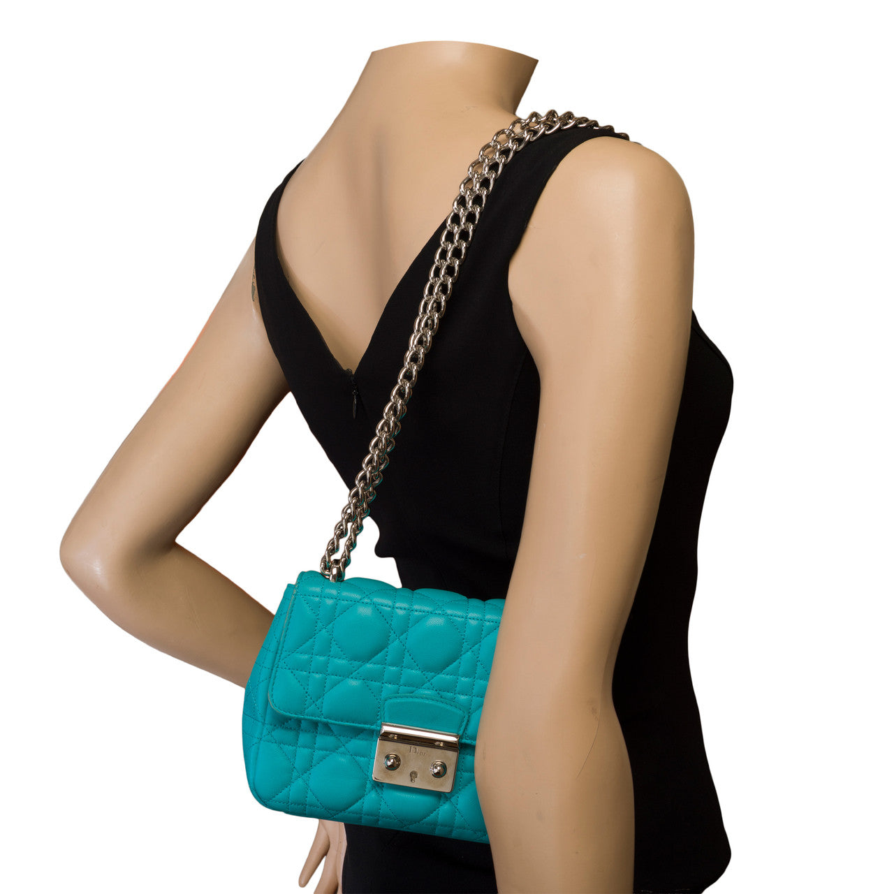 Sac DIOR Miss Dior en Cuir Bleu - 102738