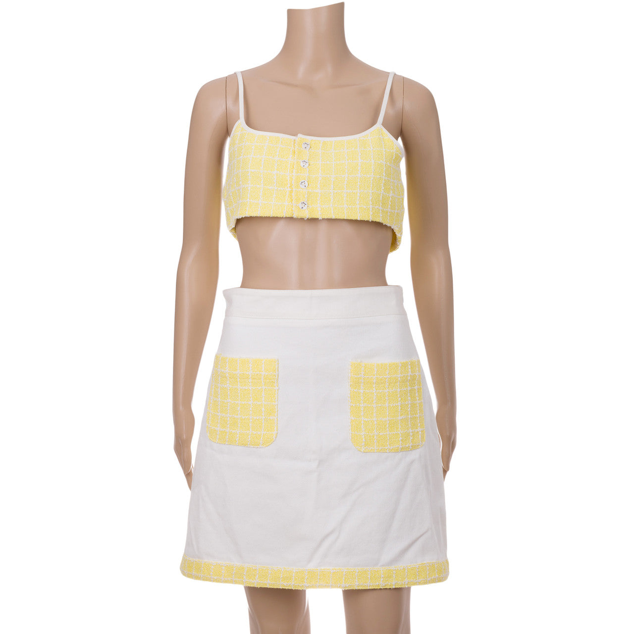 Vêtement CHANEL en Tweed Jaune - 102755