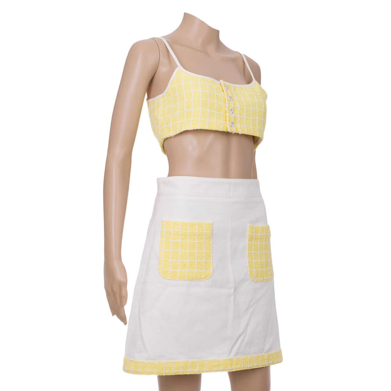 Vêtement CHANEL en Tweed Jaune - 102755