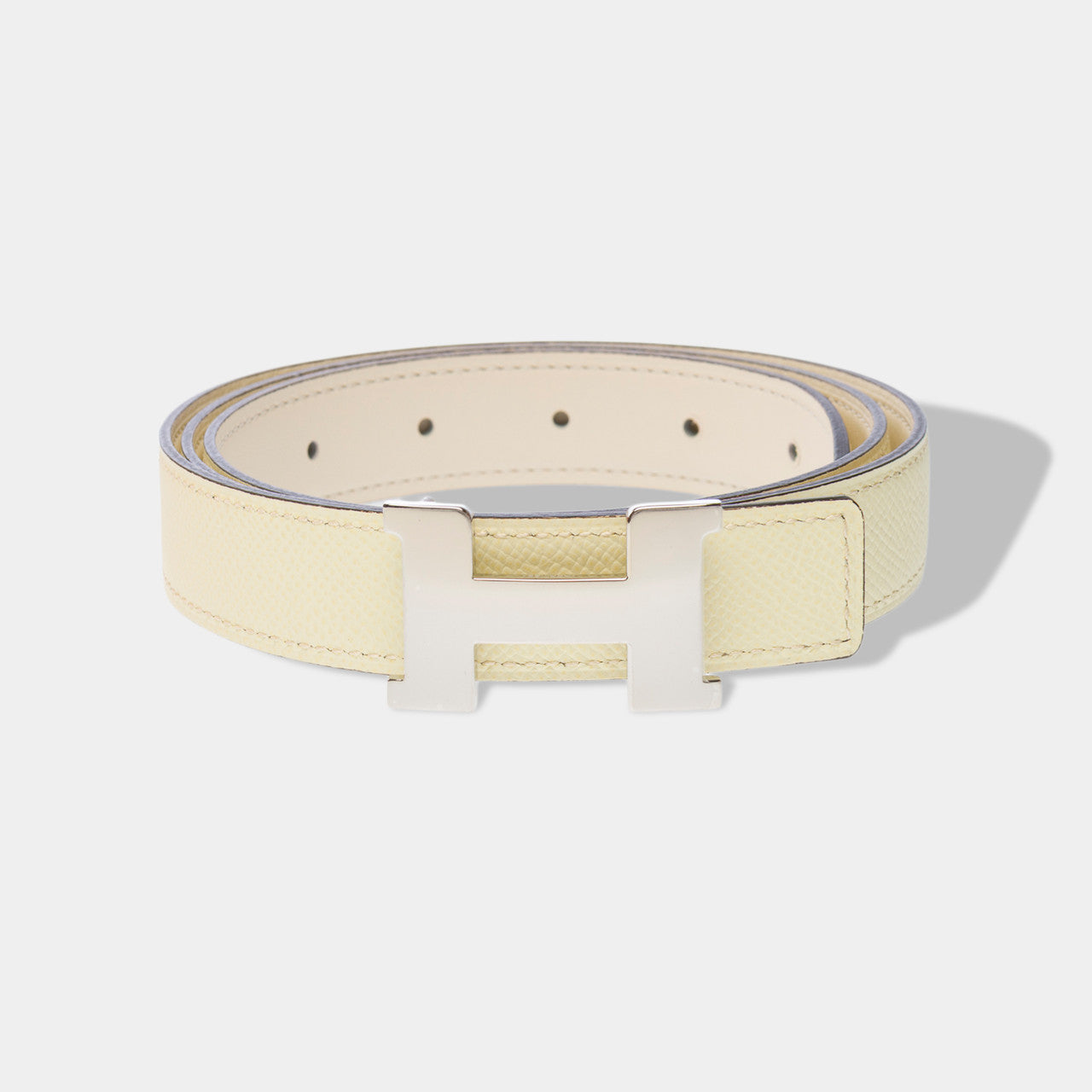 Accessoire HERMES en Cuir Jaune - 102759