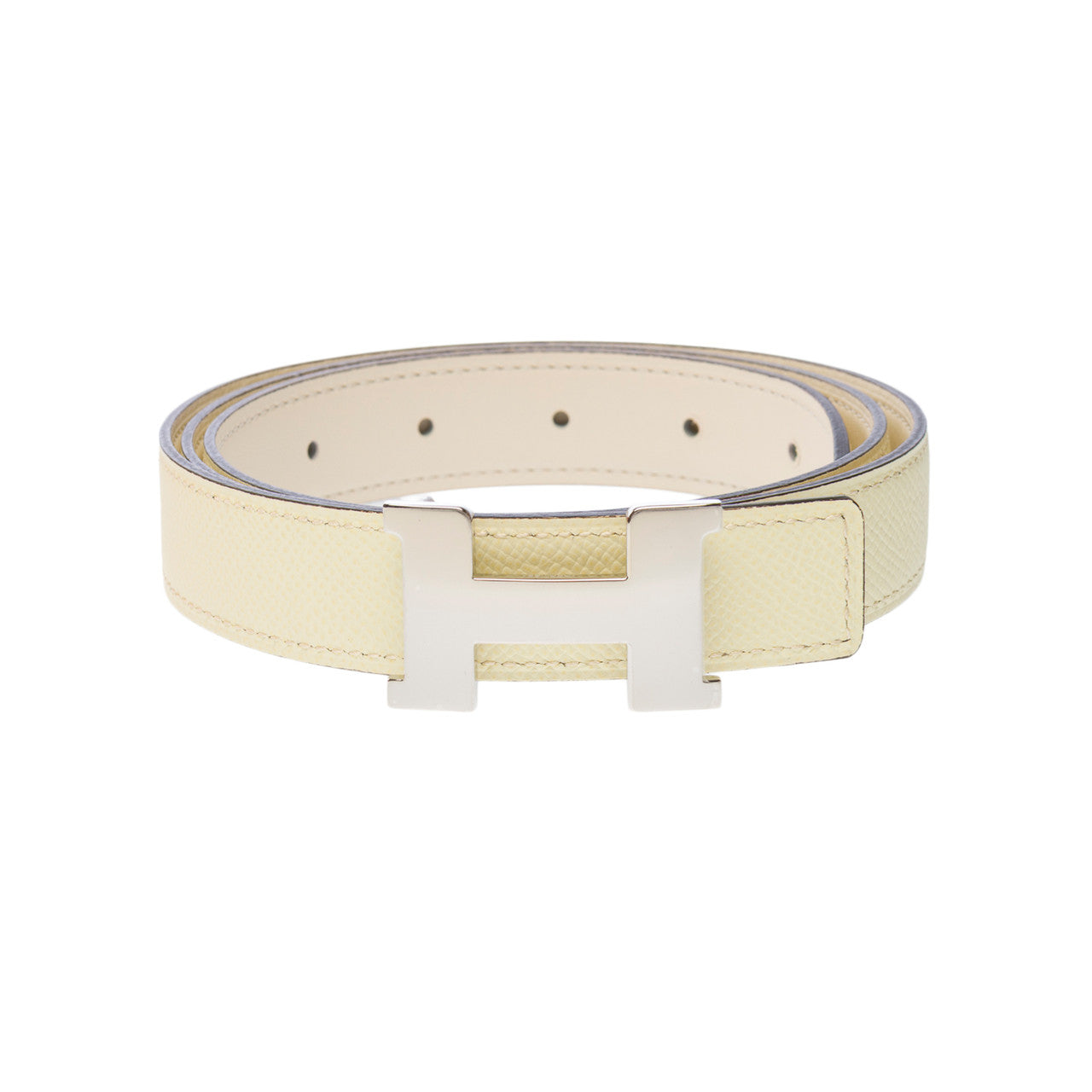 Accessoire HERMES en Cuir Jaune - 102759