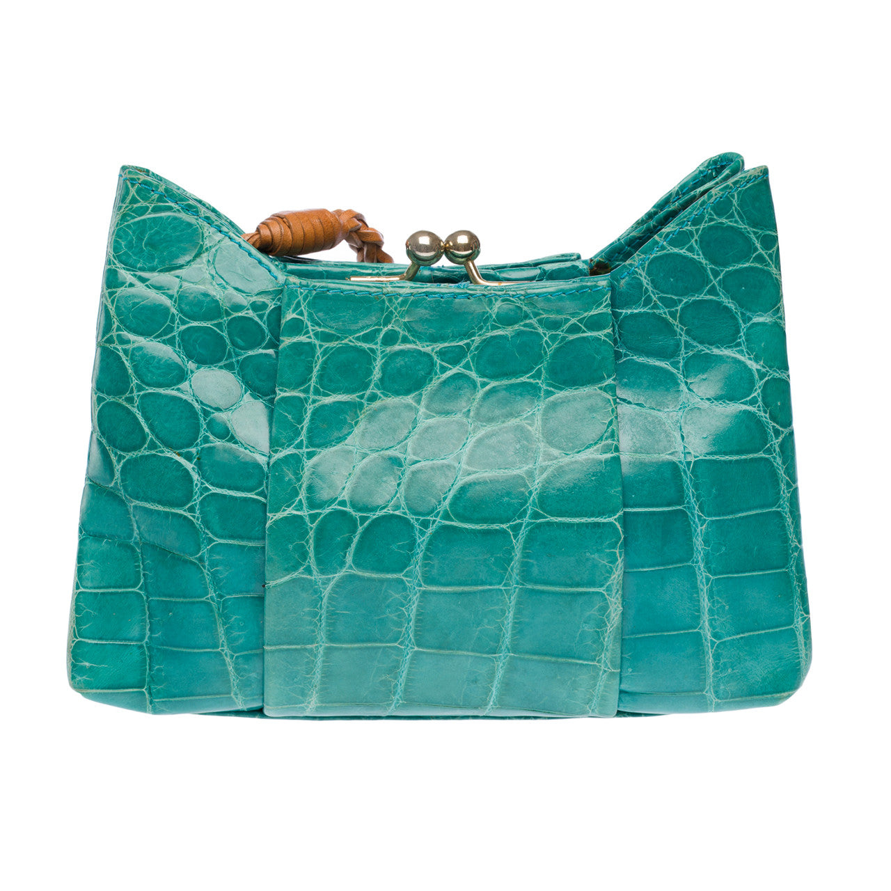 Sac NON SIGNE / UNSIGNED en Crocodile Vert - 102731