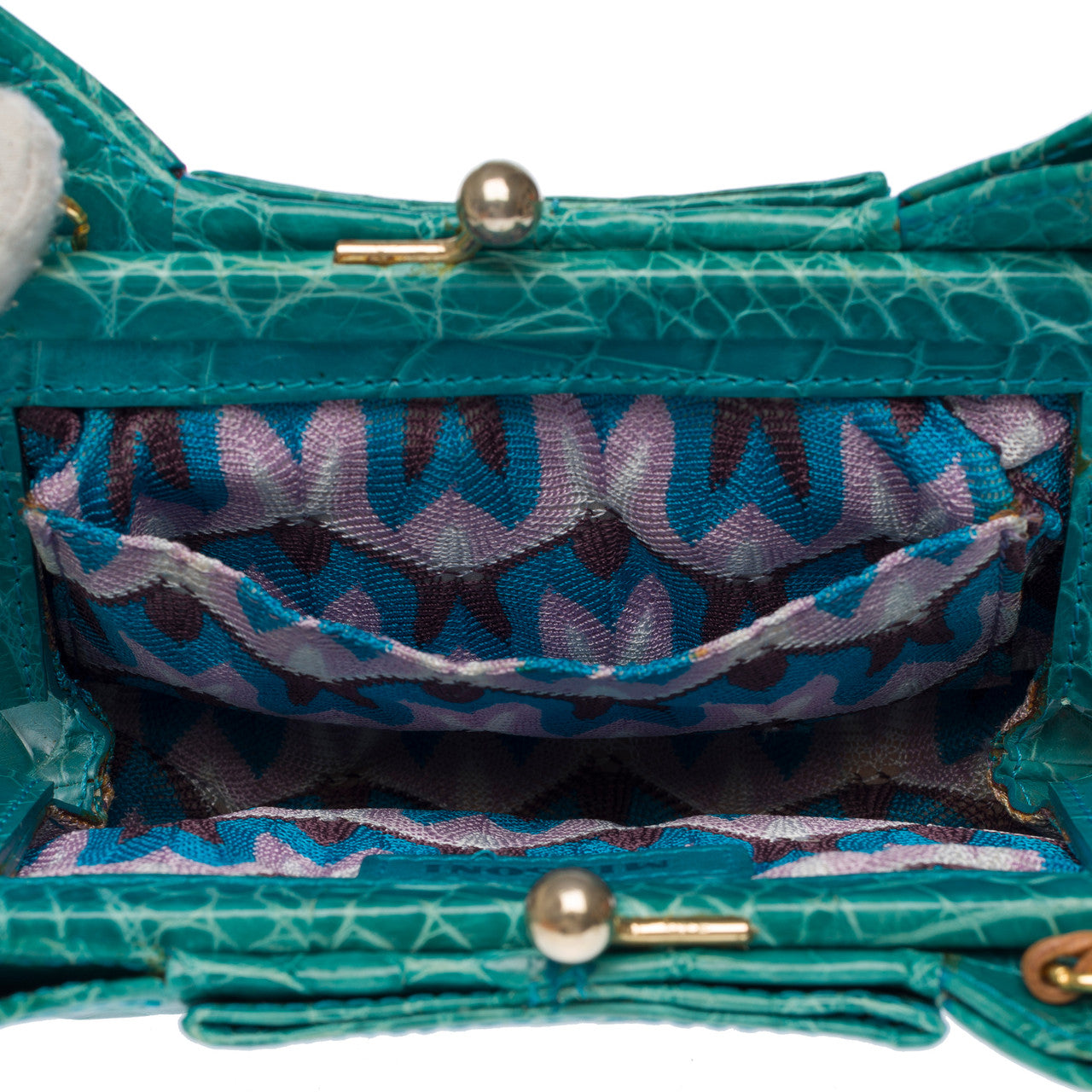 Sac NON SIGNE / UNSIGNED en Crocodile Vert - 102731