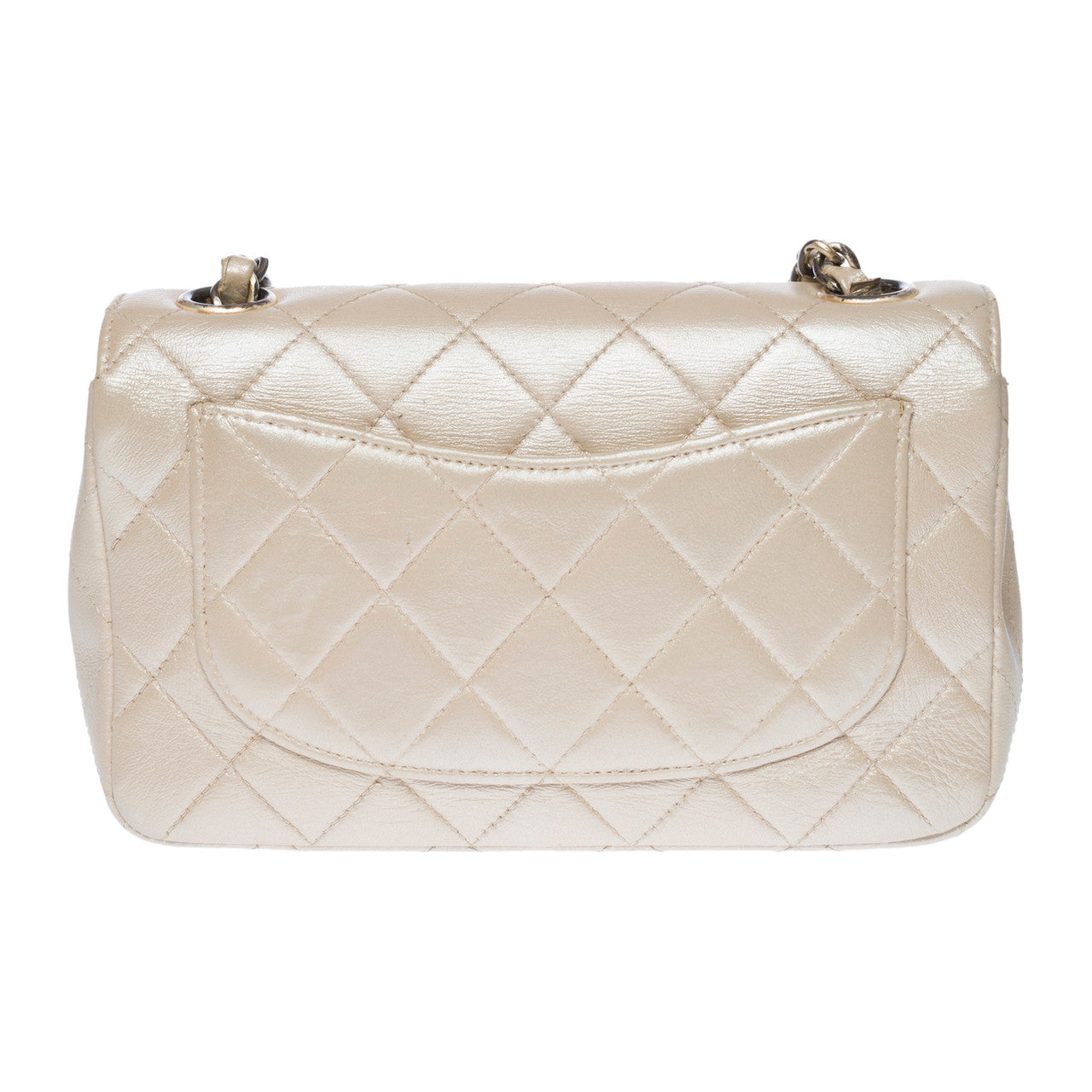 Sac CHANEL Timeless/Classique en Cuir Blanc - 102825