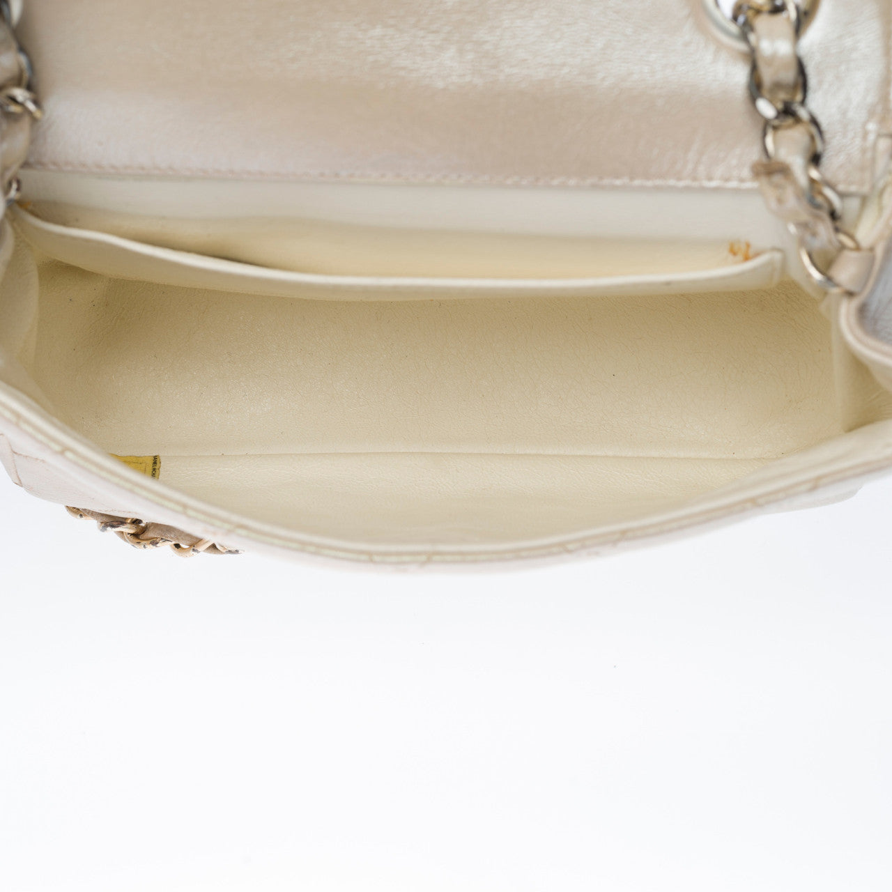 Sac CHANEL Timeless/Classique en Cuir Blanc - 102825