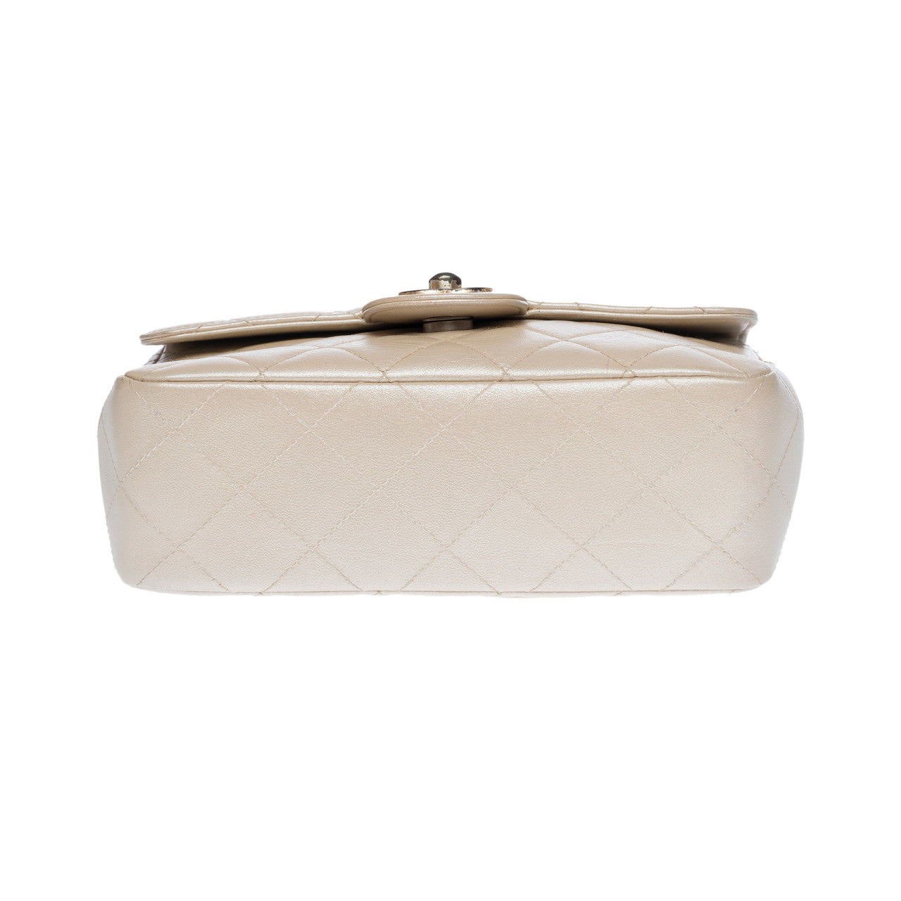 Sac CHANEL Timeless/Classique en Cuir Blanc - 102825