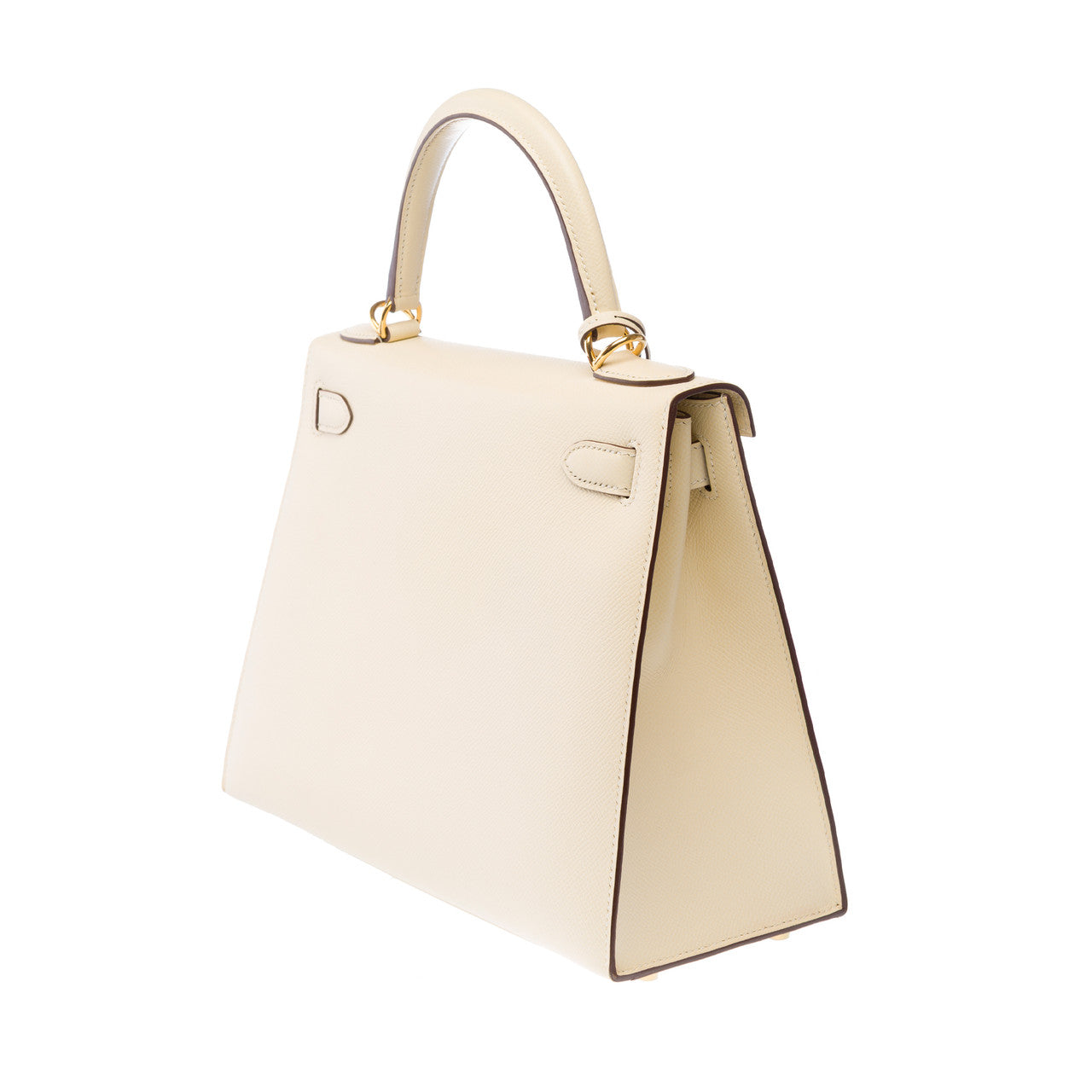 Sac HERMES Kelly 28 en Cuir Beige - 102828