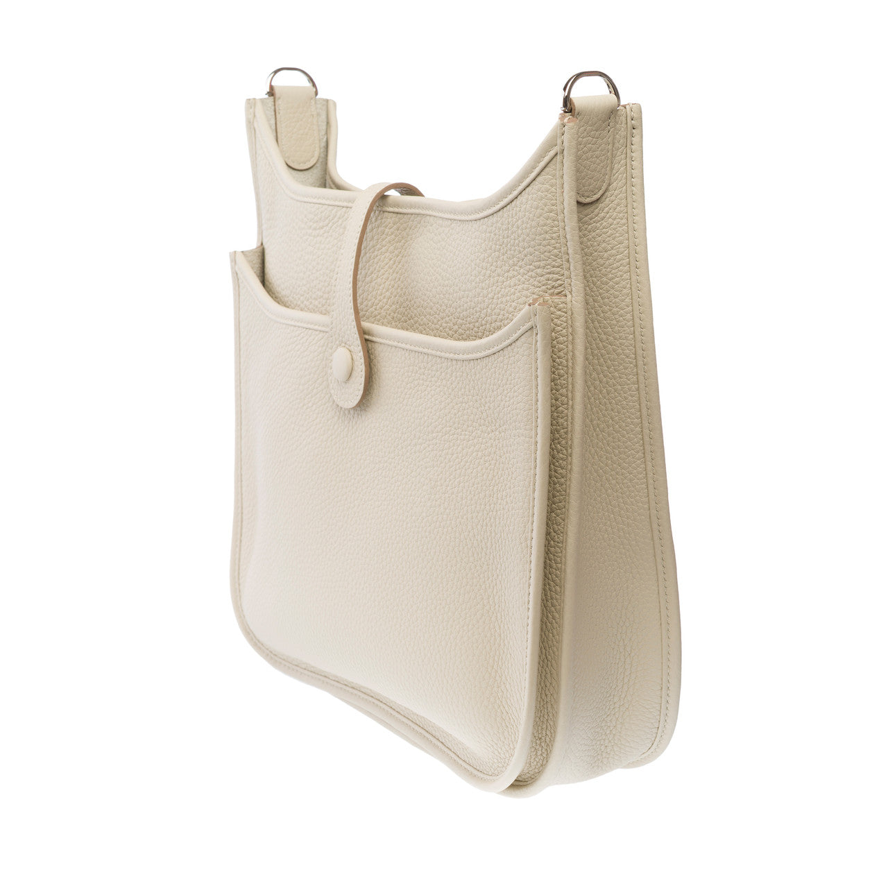 Sac HERMES Evelyne en Cuir Beige - 102830