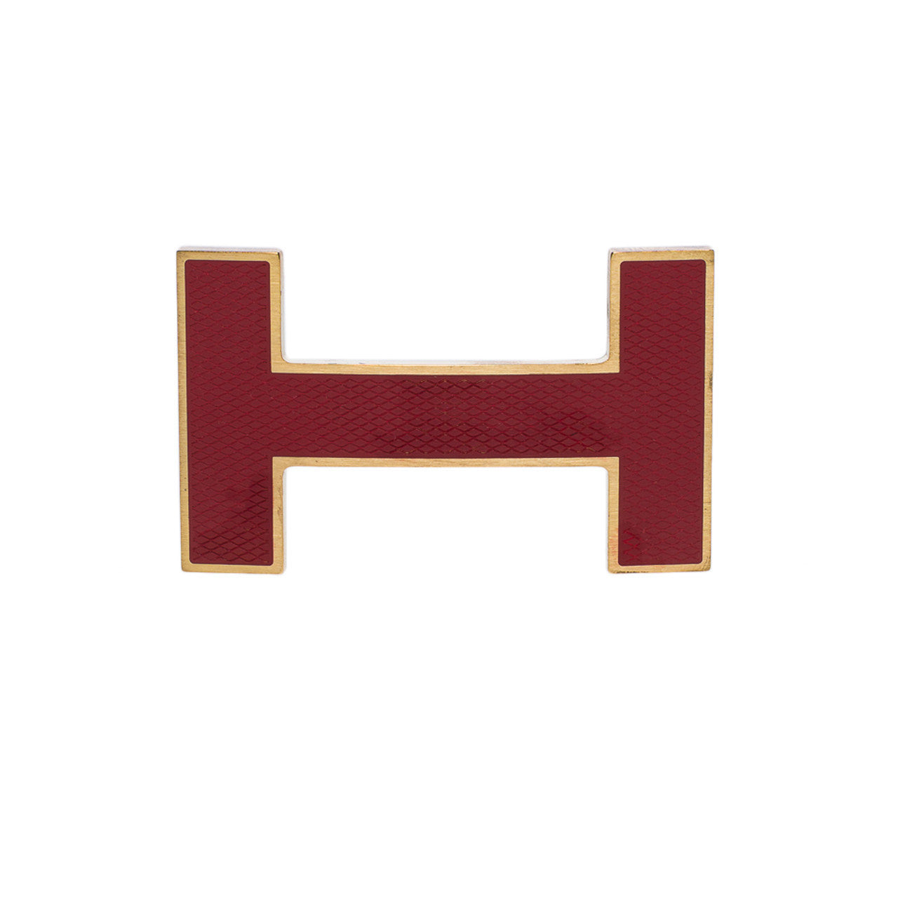 Accessoire HERMES Boucle seule / Belt buckle en Métal Rouge - 102846
