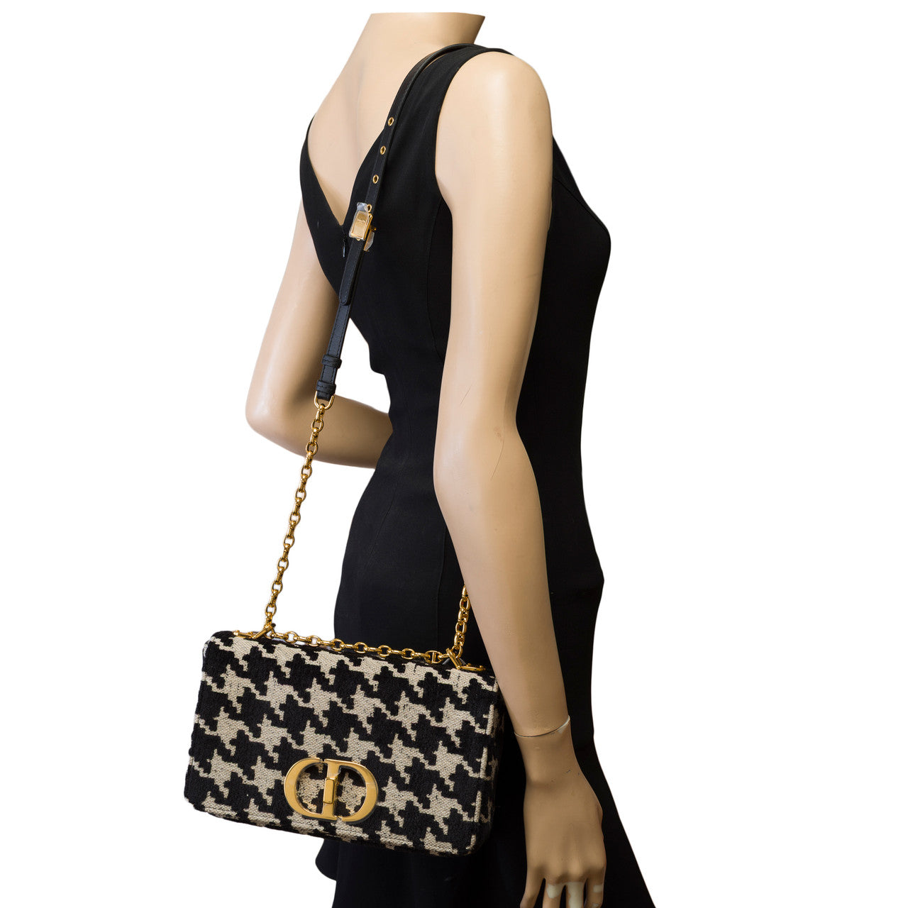 Sac DIOR Dior Caro en Tweed Noir - 102839