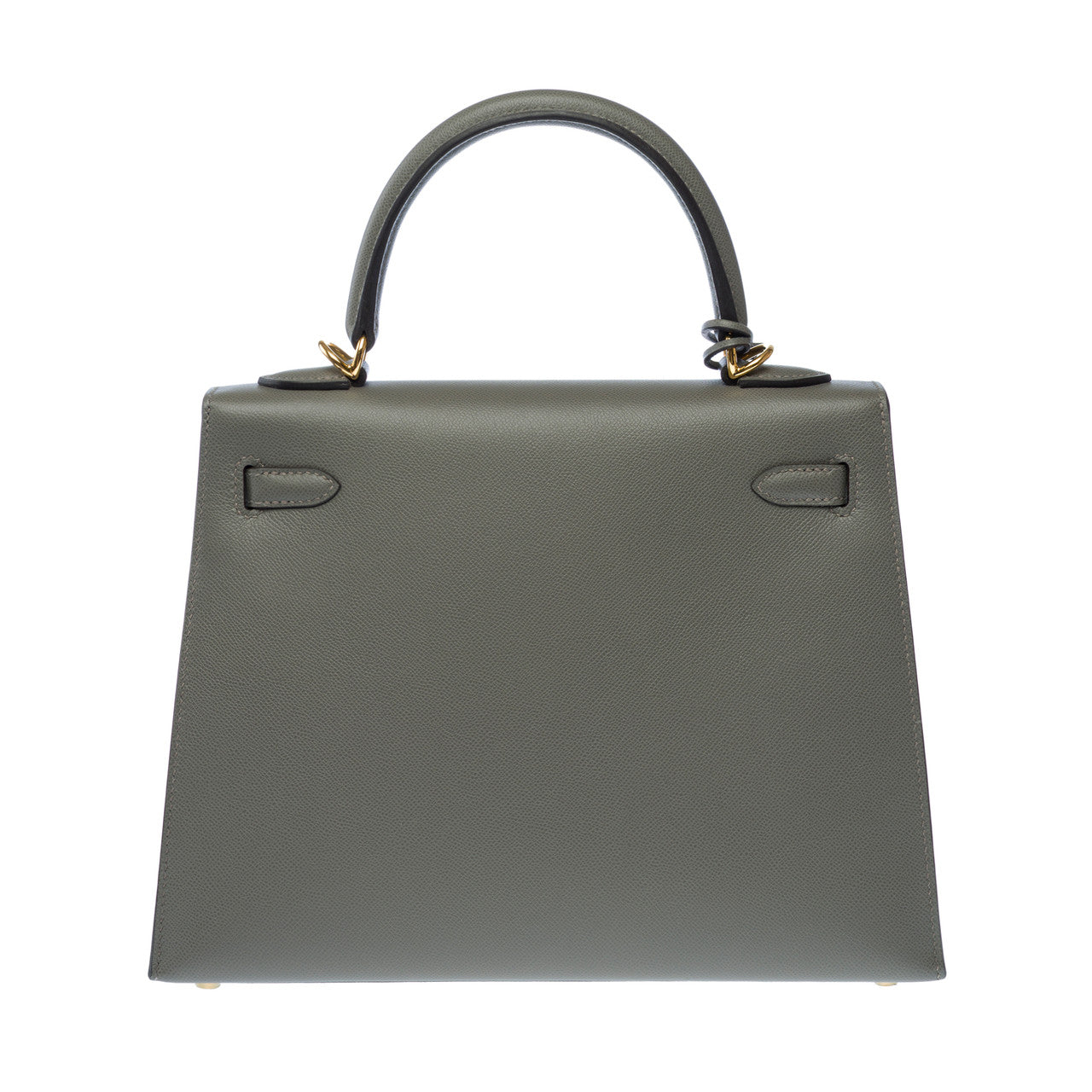 Sac HERMES Kelly 25 en Cuir Gris - 102842