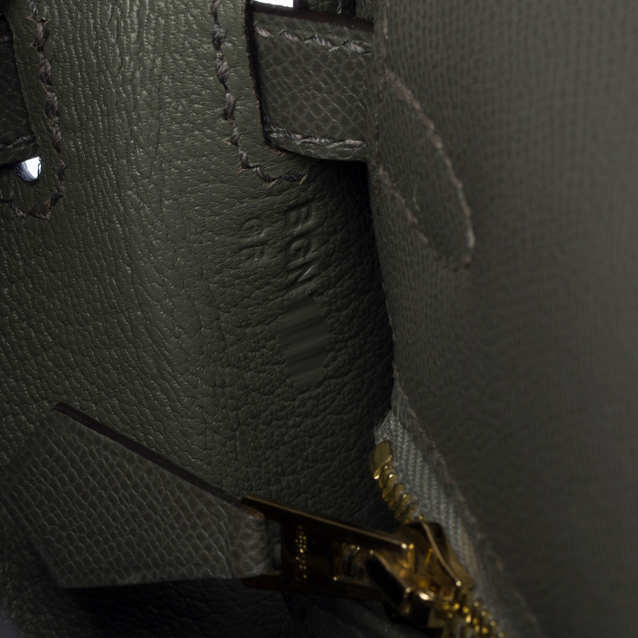 Sac HERMES Kelly 25 en Cuir Gris - 102842