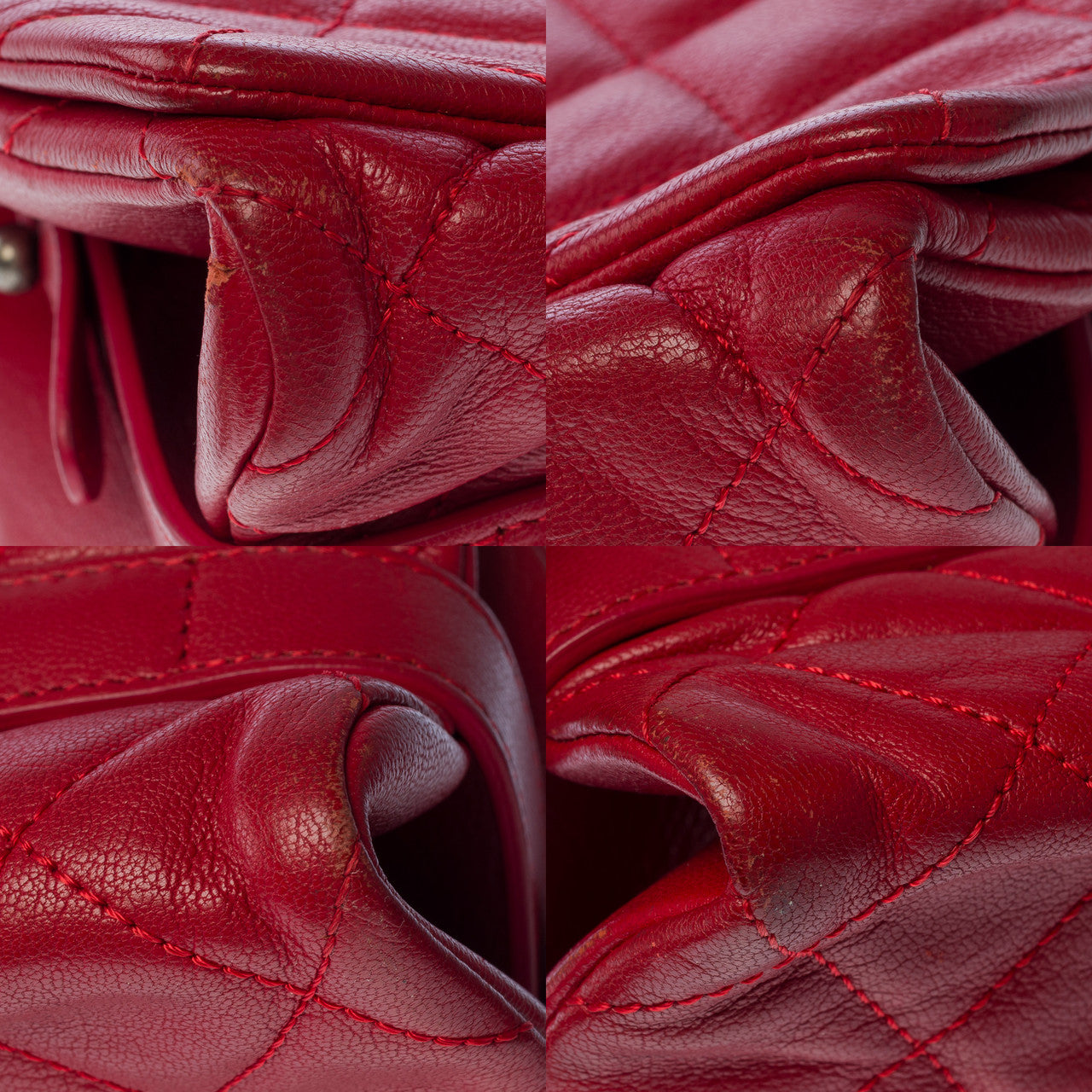 Sac CHANEL Timeless/Classique en Cuir Rouge - 102837
