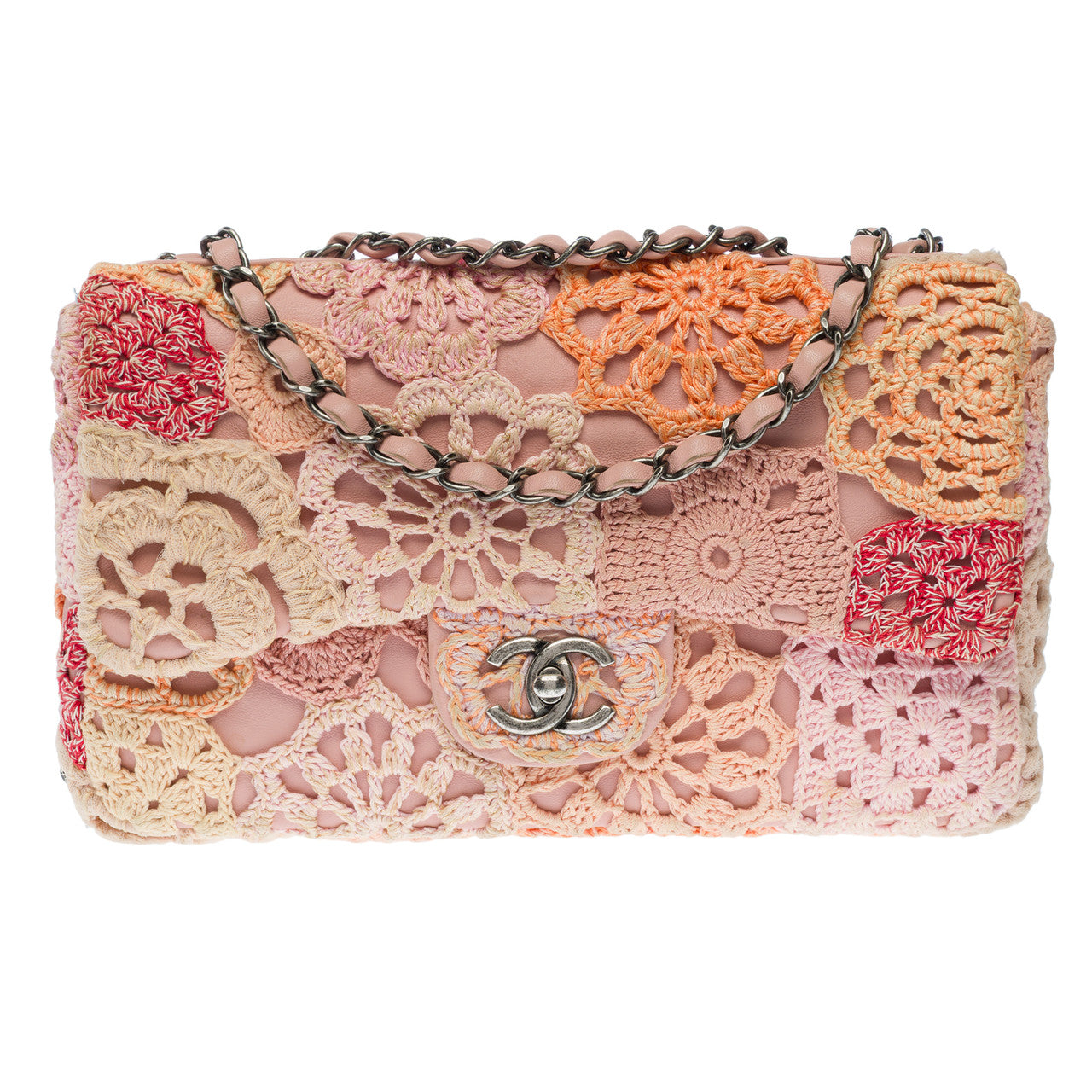 Sac CHANEL Timeless/Classique en Tweed Rose - 102835