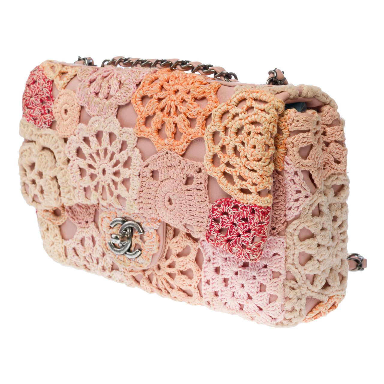 Sac CHANEL Timeless/Classique en Tweed Rose - 102835