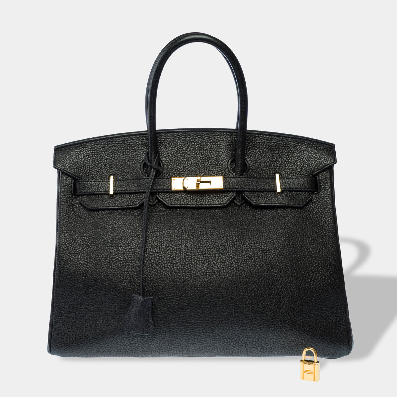 Sac HERMES Birkin 35 en Cuir Noir - 102675