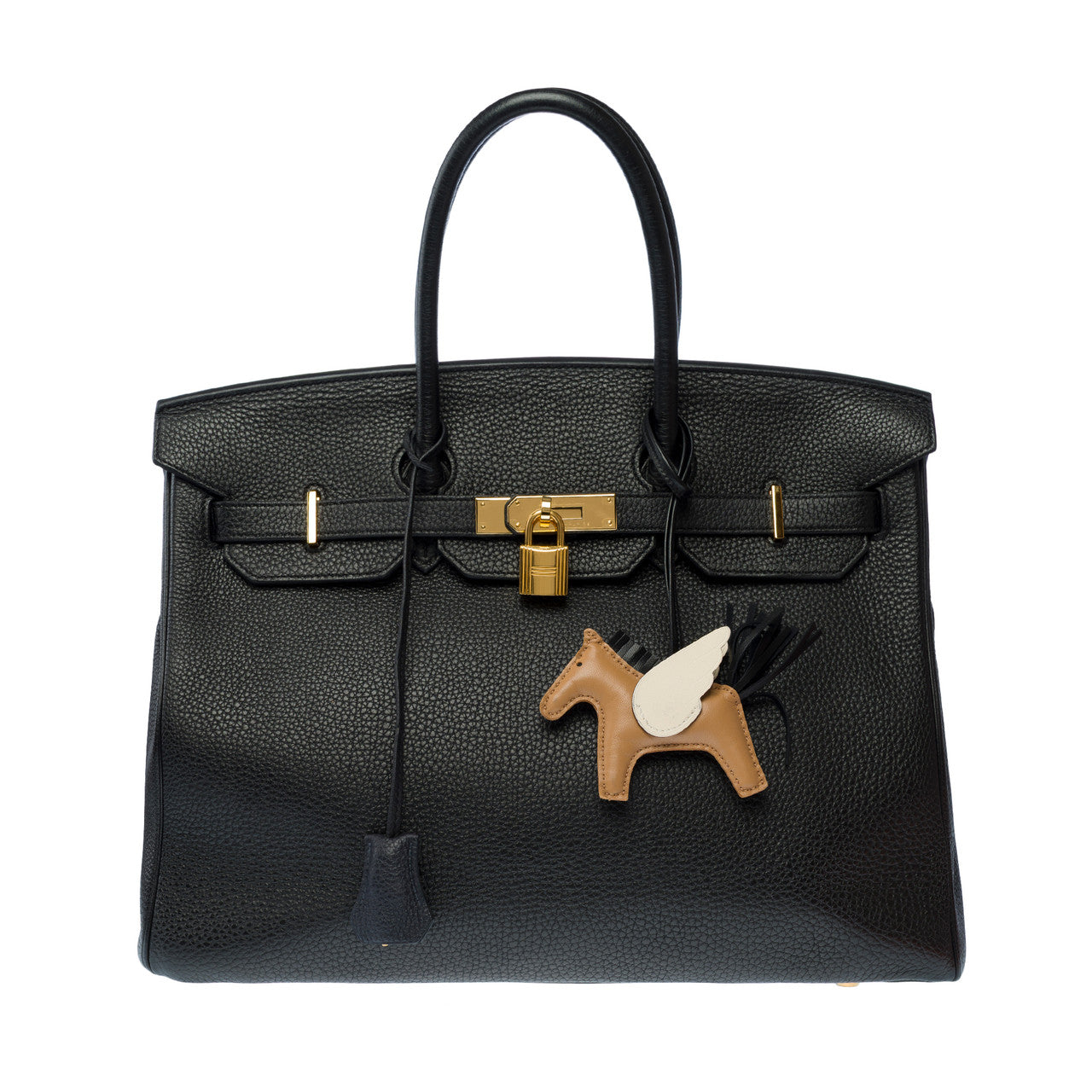 Sac HERMES Birkin 35 en Cuir Noir - 102675