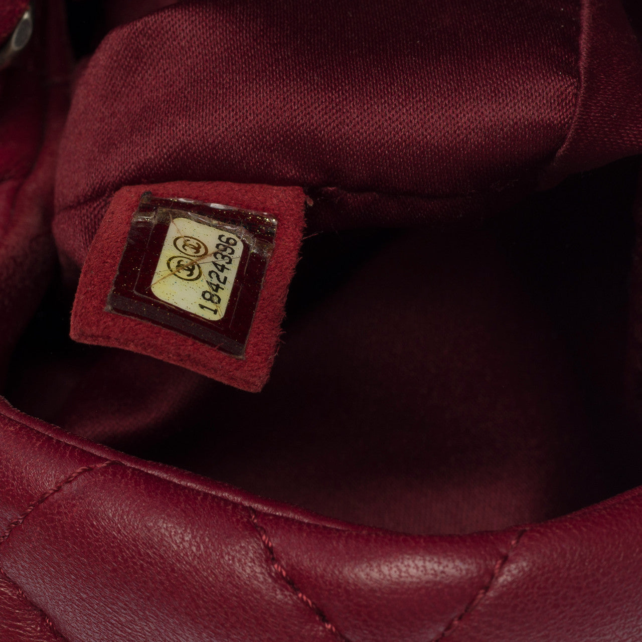 Sac CHANEL Timeless/Classique en Cuir Bordeaux - 100412