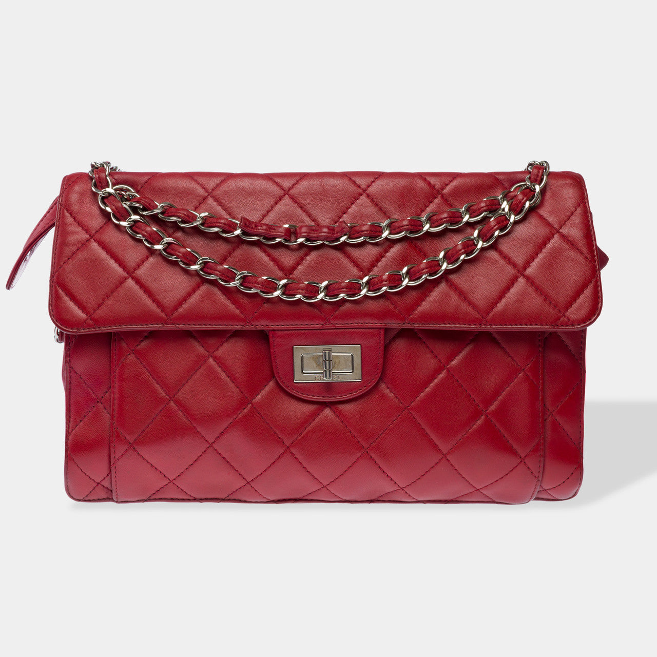 Sac CHANEL 2.55 en Cuir Rouge - 100096