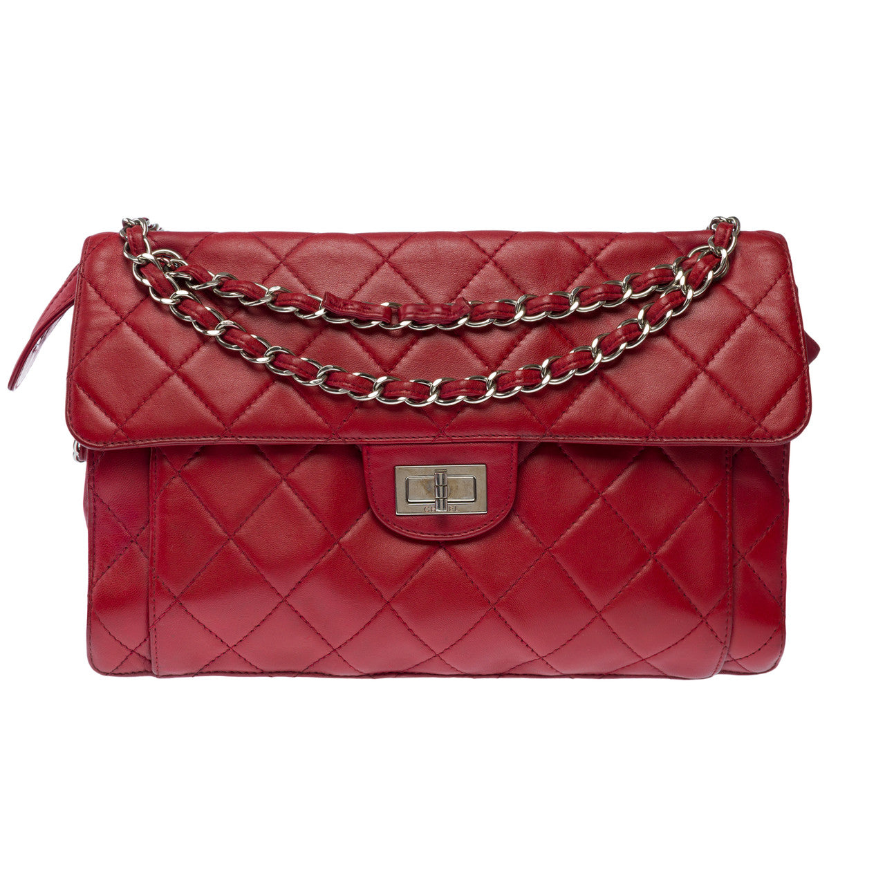 Sac CHANEL 2.55 en Cuir Rouge - 100096
