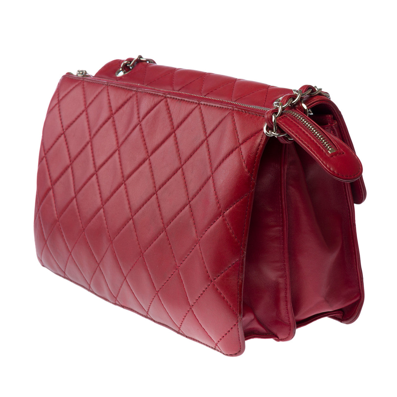 Sac CHANEL 2.55 en Cuir Rouge - 100096