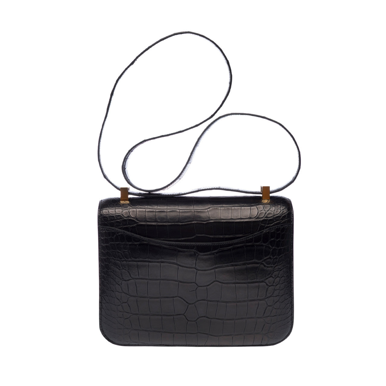 Sac HERMES Constance en Cuirs exotiques Noir - 102861
