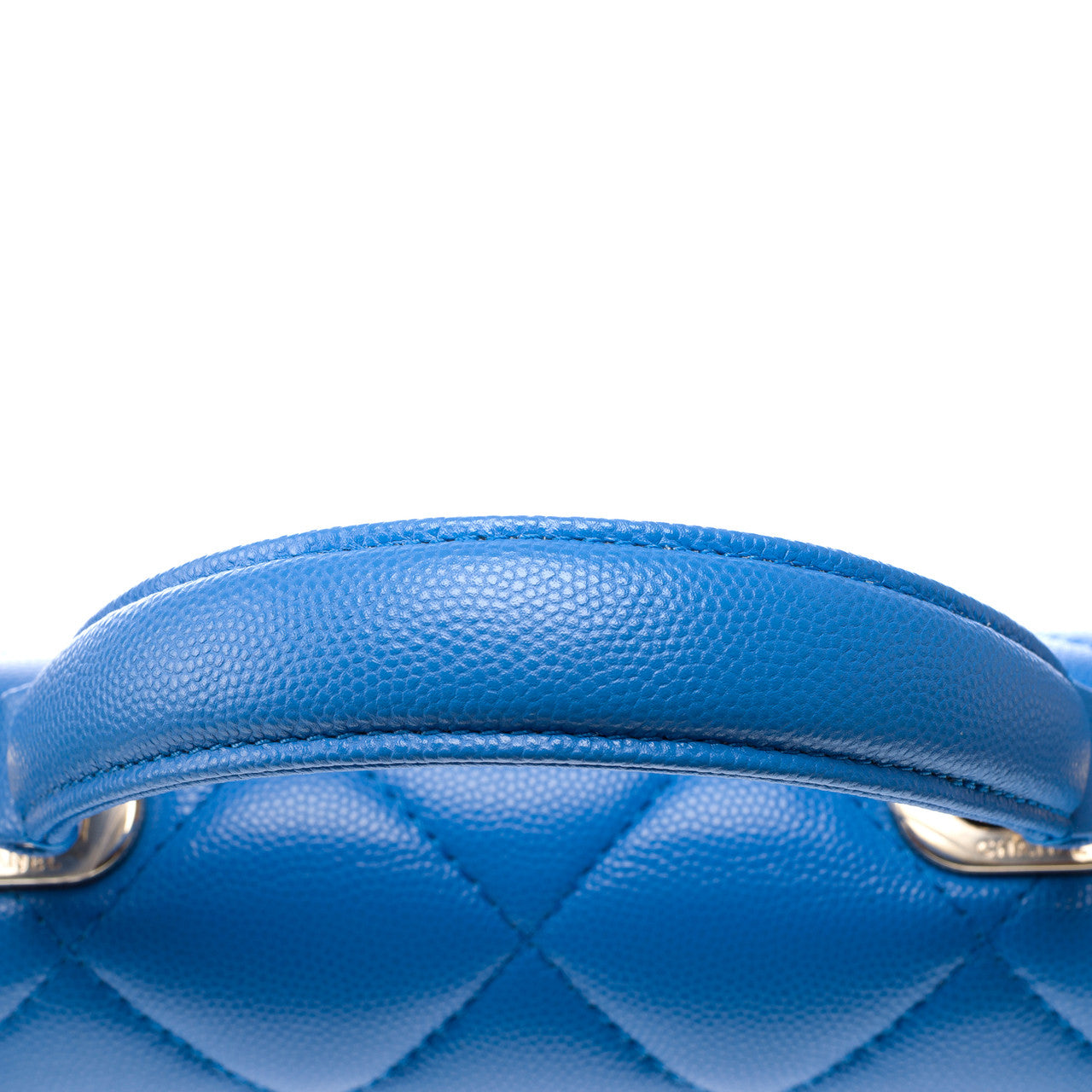 Sac CHANEL Timeless Classique Top Handle en Cuir Bleu - 102848