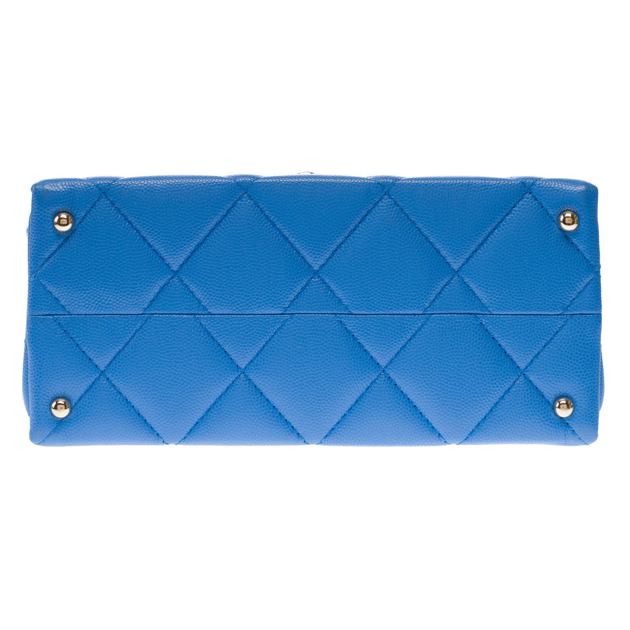 Sac CHANEL Timeless Classique Top Handle en Cuir Bleu - 102848