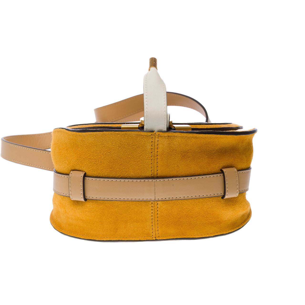 Sac CHLOE Marcie en Suède Jaune - 102851