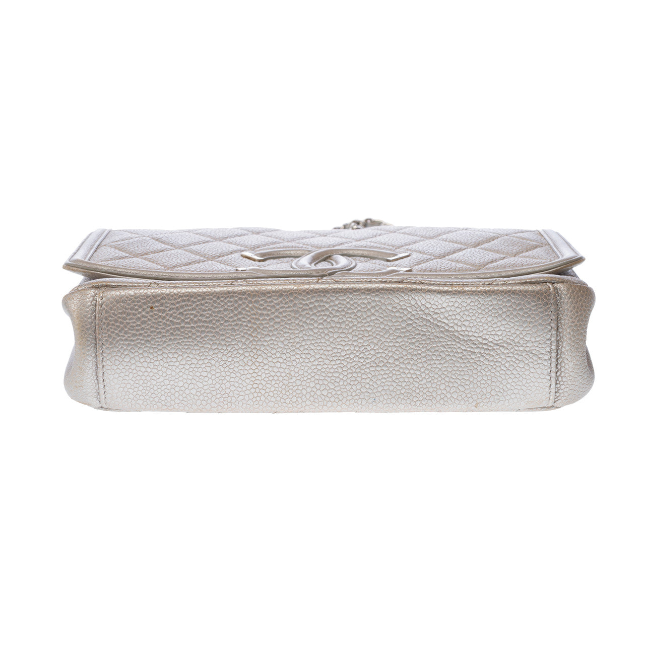 Sac CHANEL en Cuir Argent - 102855