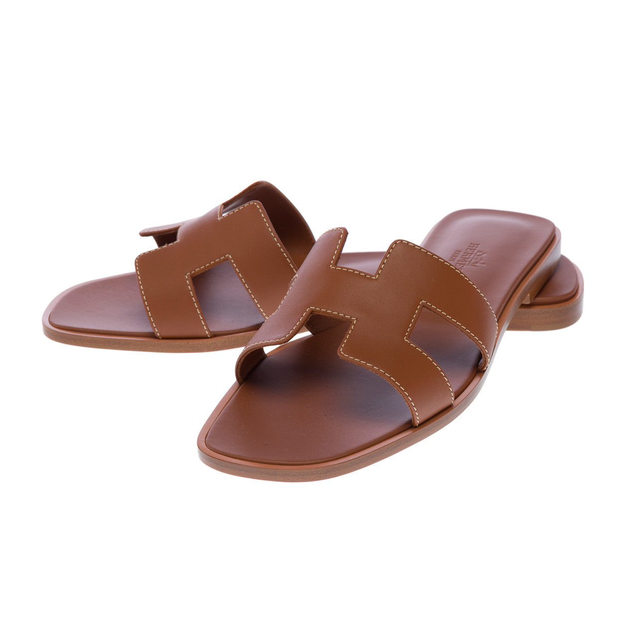 Chaussure HERMES Oran en Cuir Marron - 102904