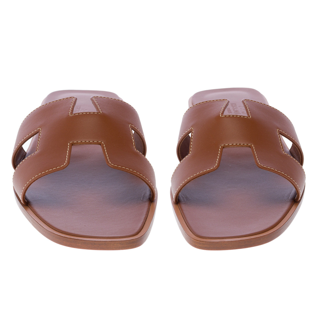 Chaussure HERMES Oran en Cuir Marron - 102904