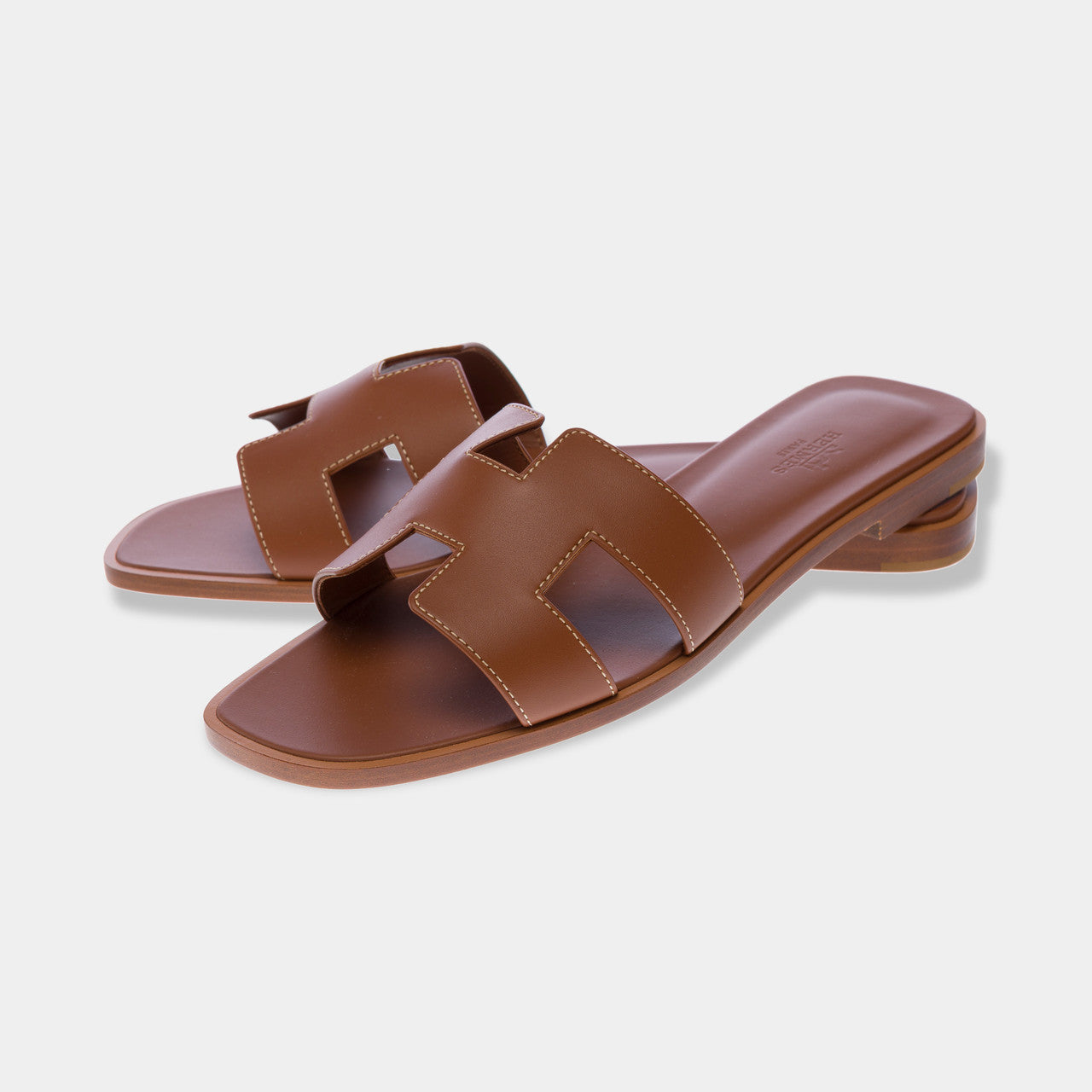 Chaussure HERMES Oran en Cuir Marron - 102903