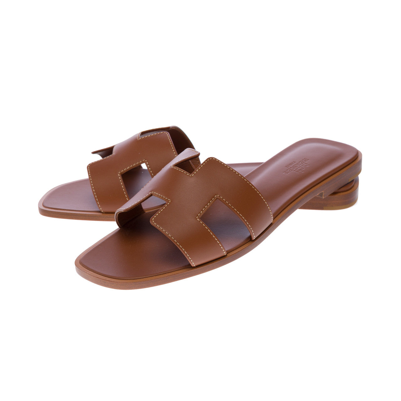 Chaussure HERMES Oran en Cuir Marron - 102903