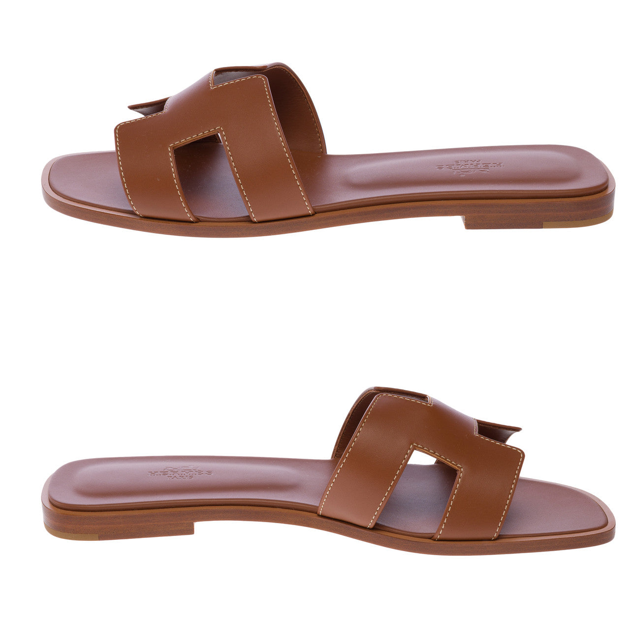 Chaussure HERMES Oran en Cuir Marron - 102903