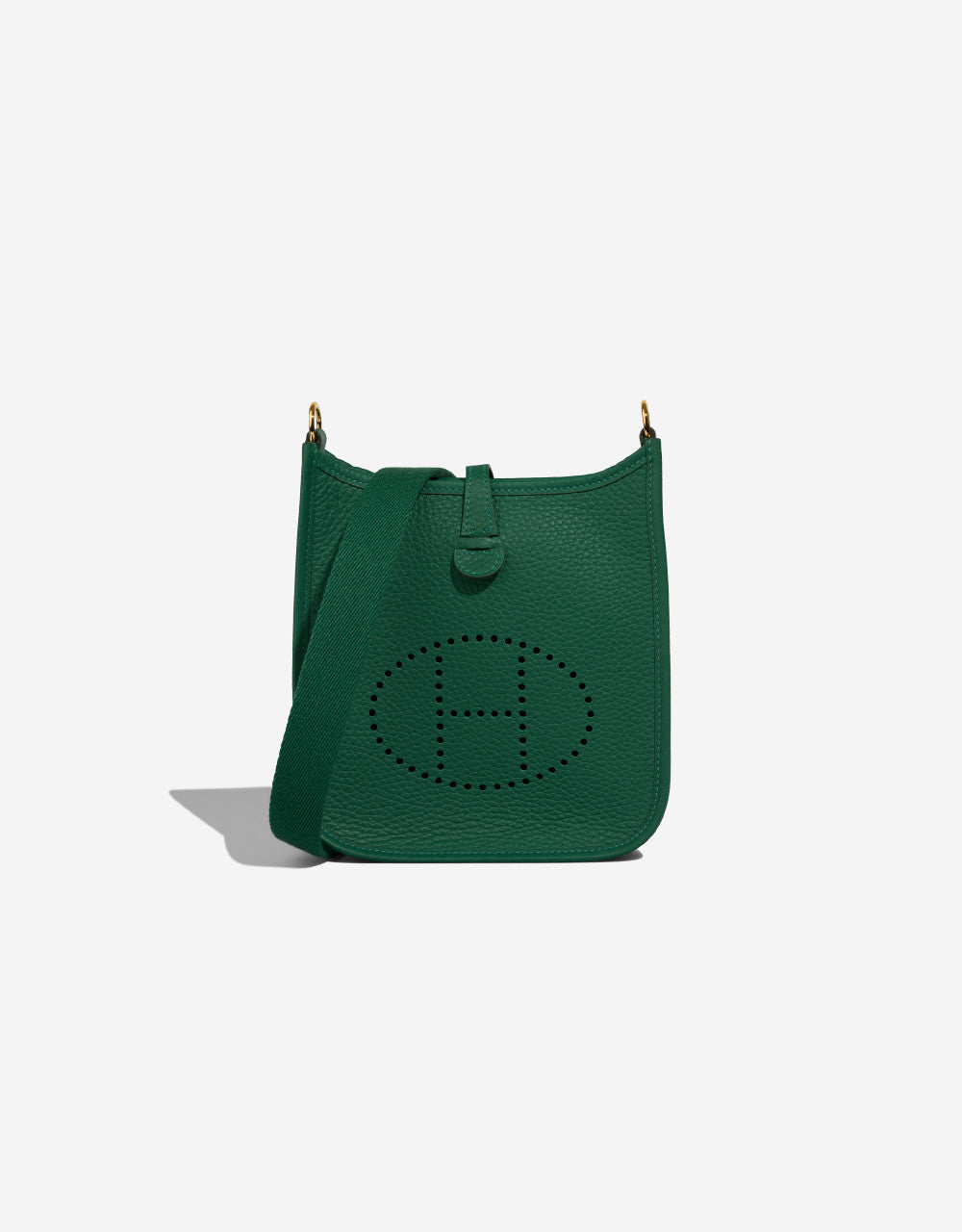 Sac HERMES Evelyne en Cuir Vert - 102869