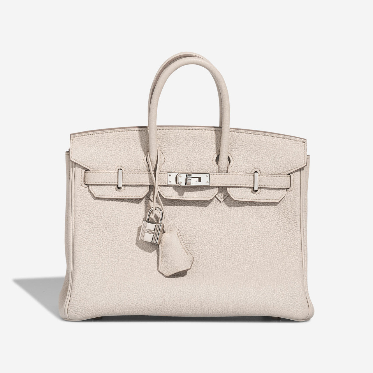 Sac HERMES Birkin 25 en Cuir Gris - 102871