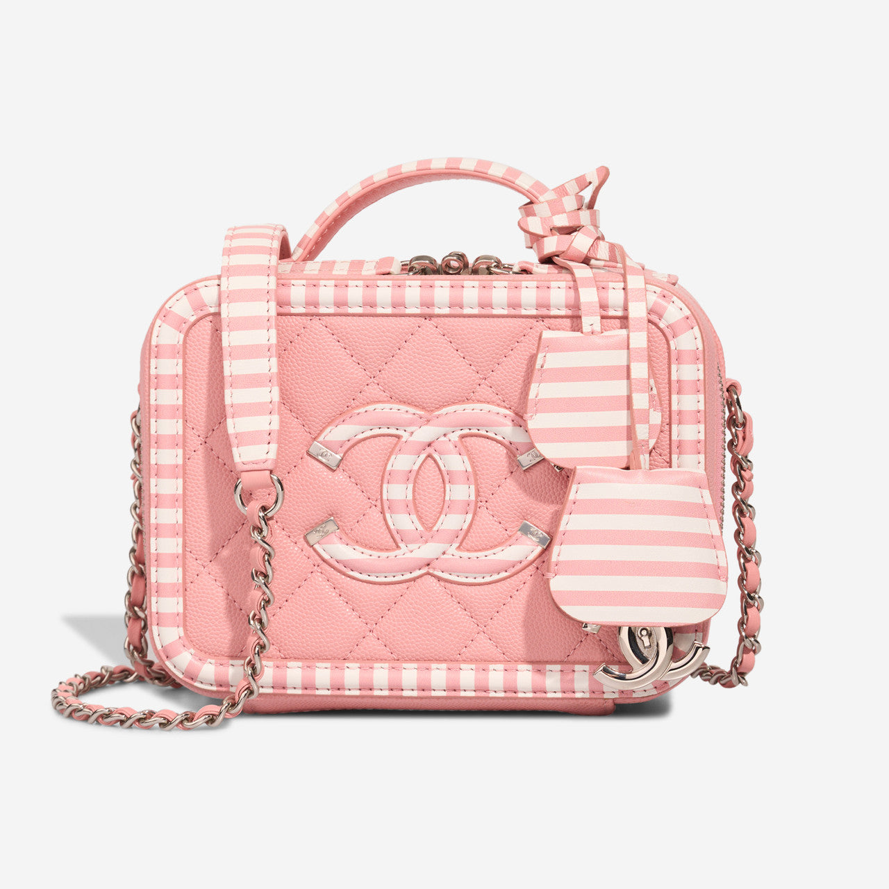 Sac CHANEL Vanity en Cuir Rose - 102873