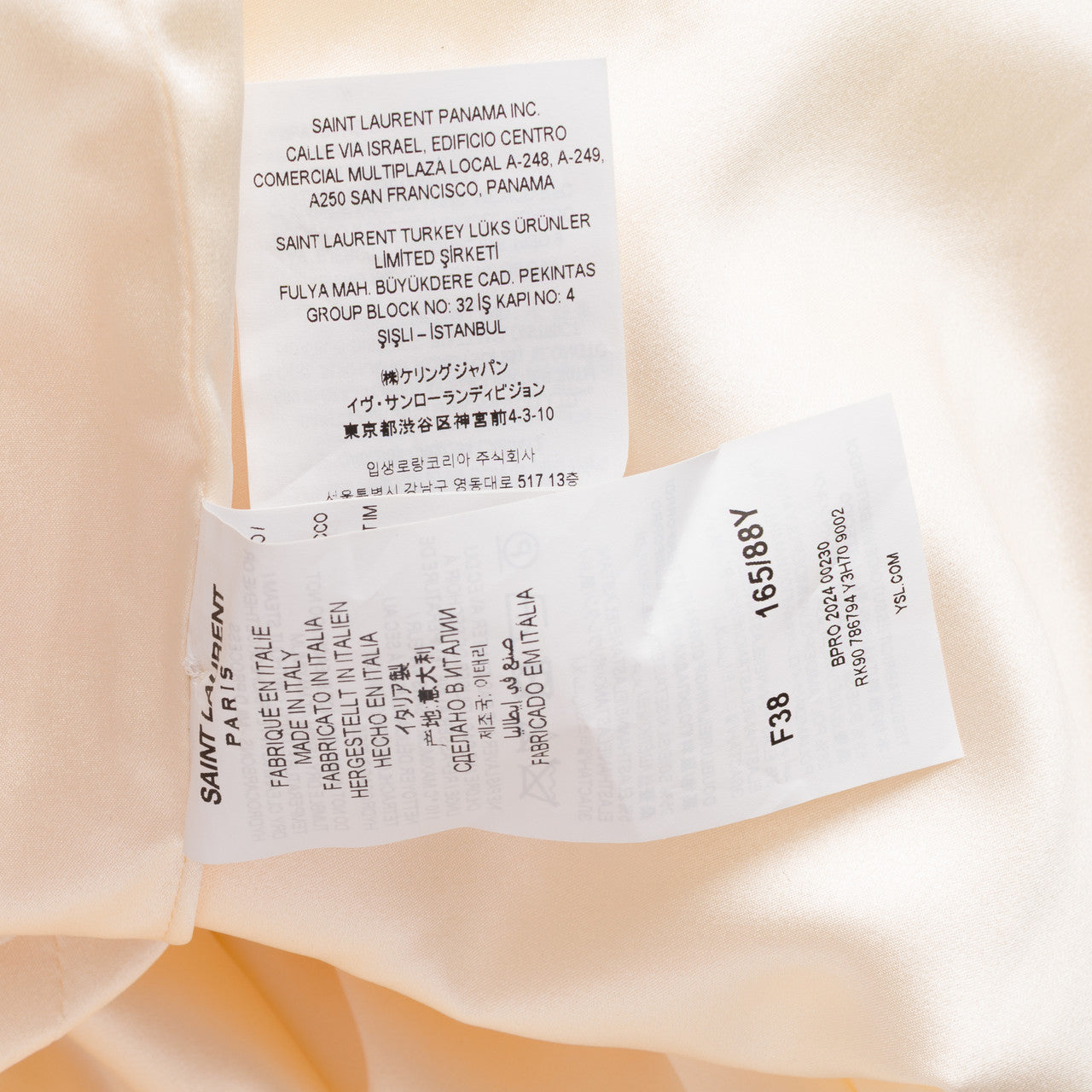 Vêtement YSL en Soie Blanc - 102858