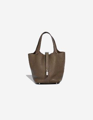 Sac HERMES Picotin en Cuir Gris - 102879