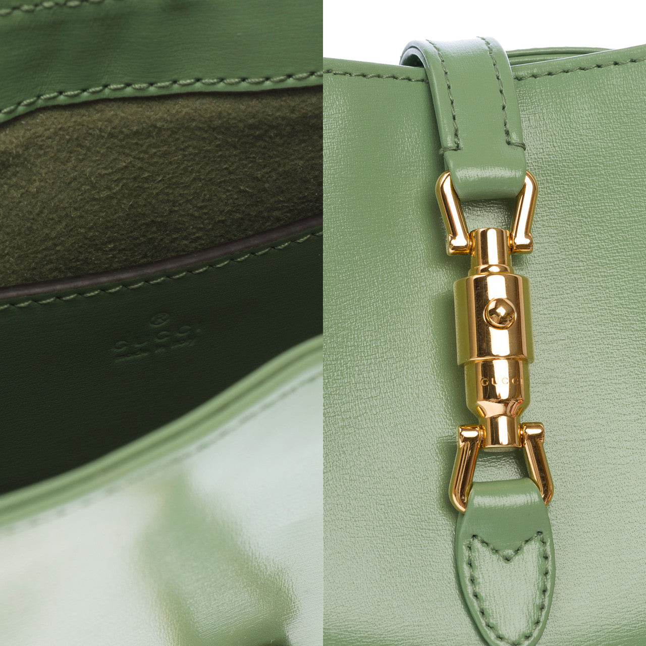 Sac GUCCI Jackie en Cuir Vert - 102865