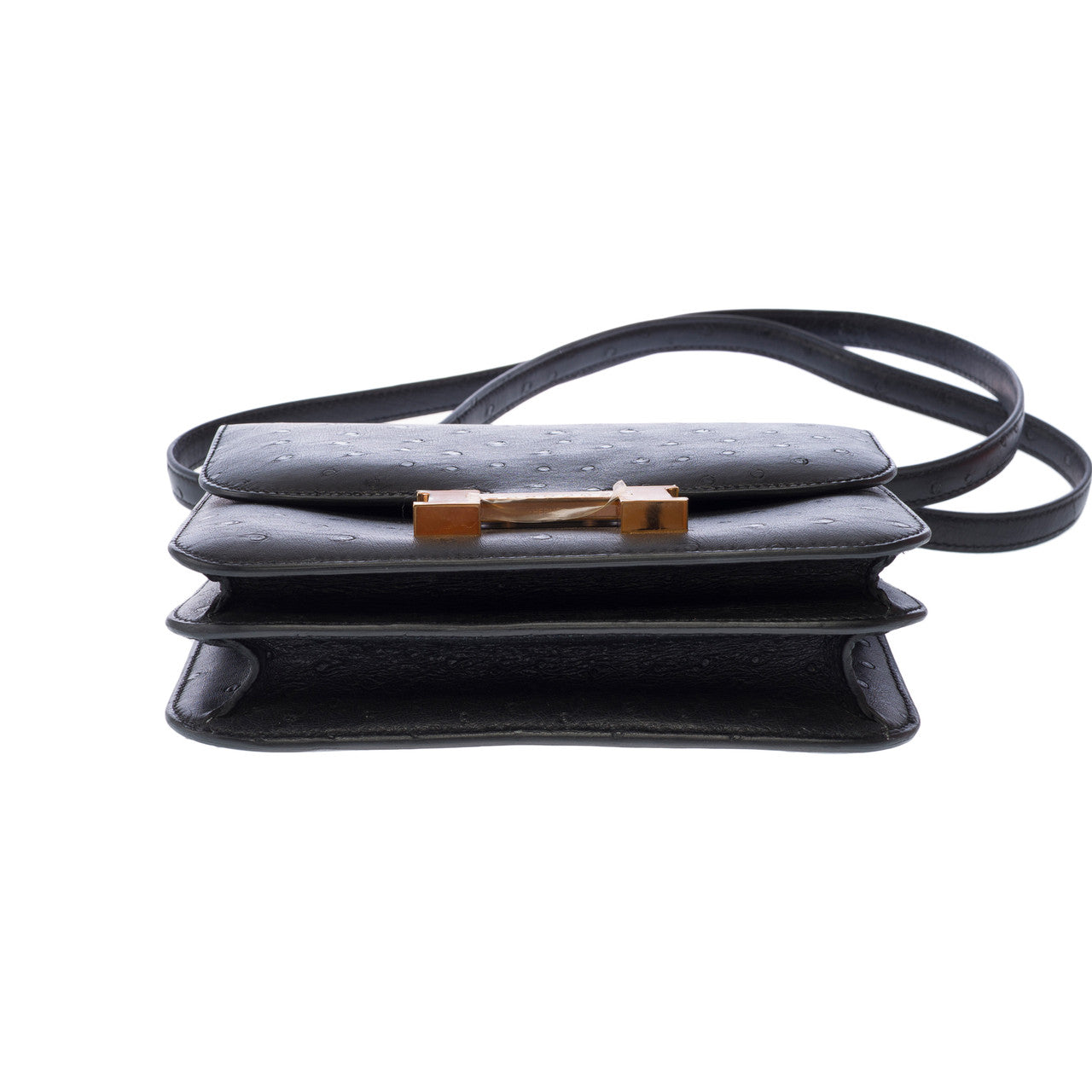 Sac HERMES Constance en Cuirs exotiques Noir - 102911