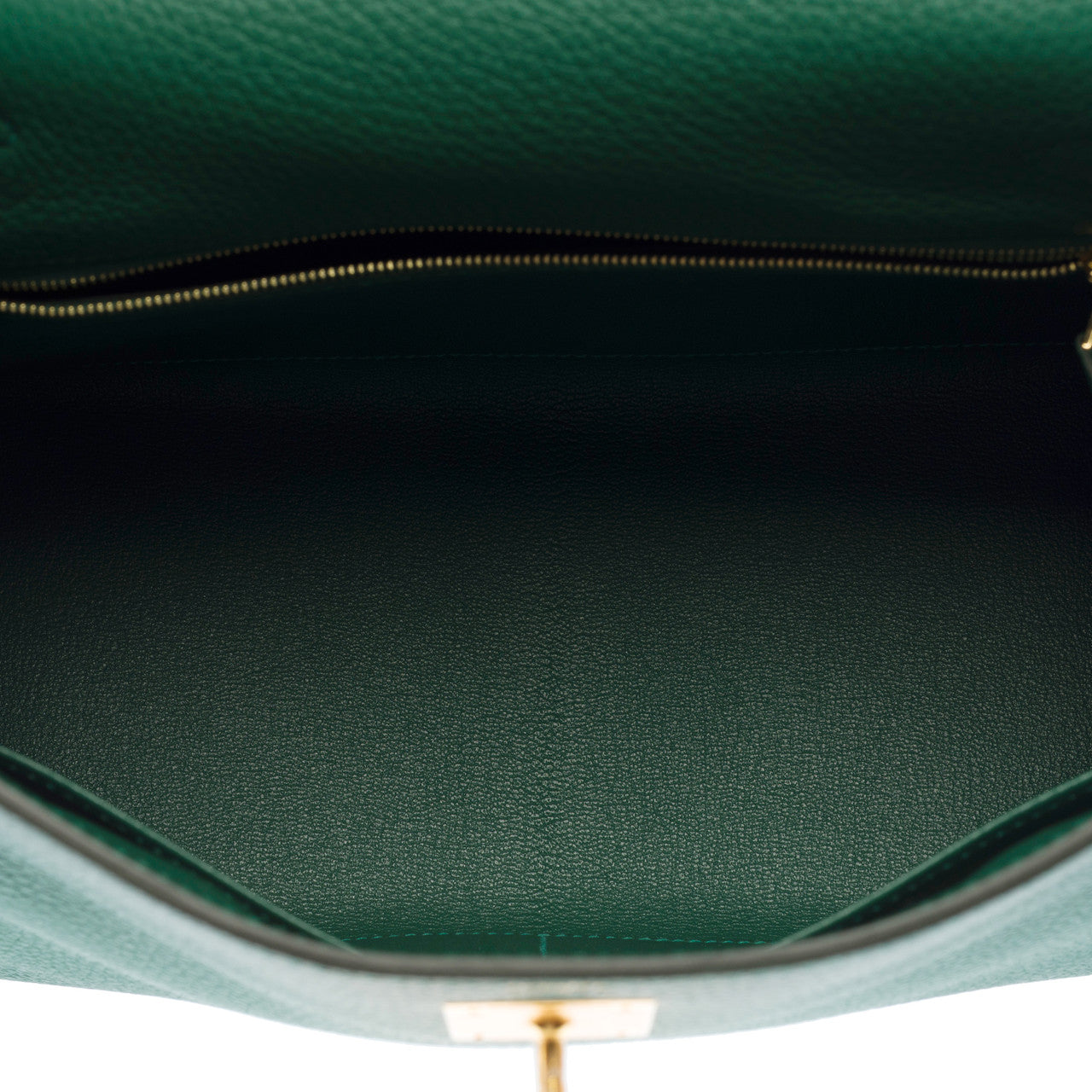 Sac HERMES Kelly 28 en Cuir Vert - 102914