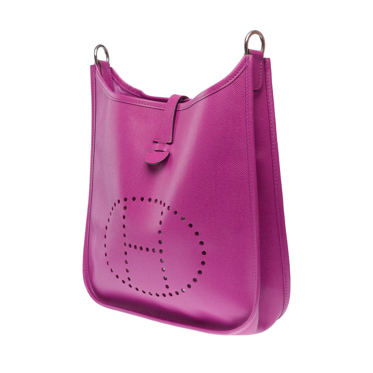 Sac HERMES Evelyne en Cuir Violet - 102326