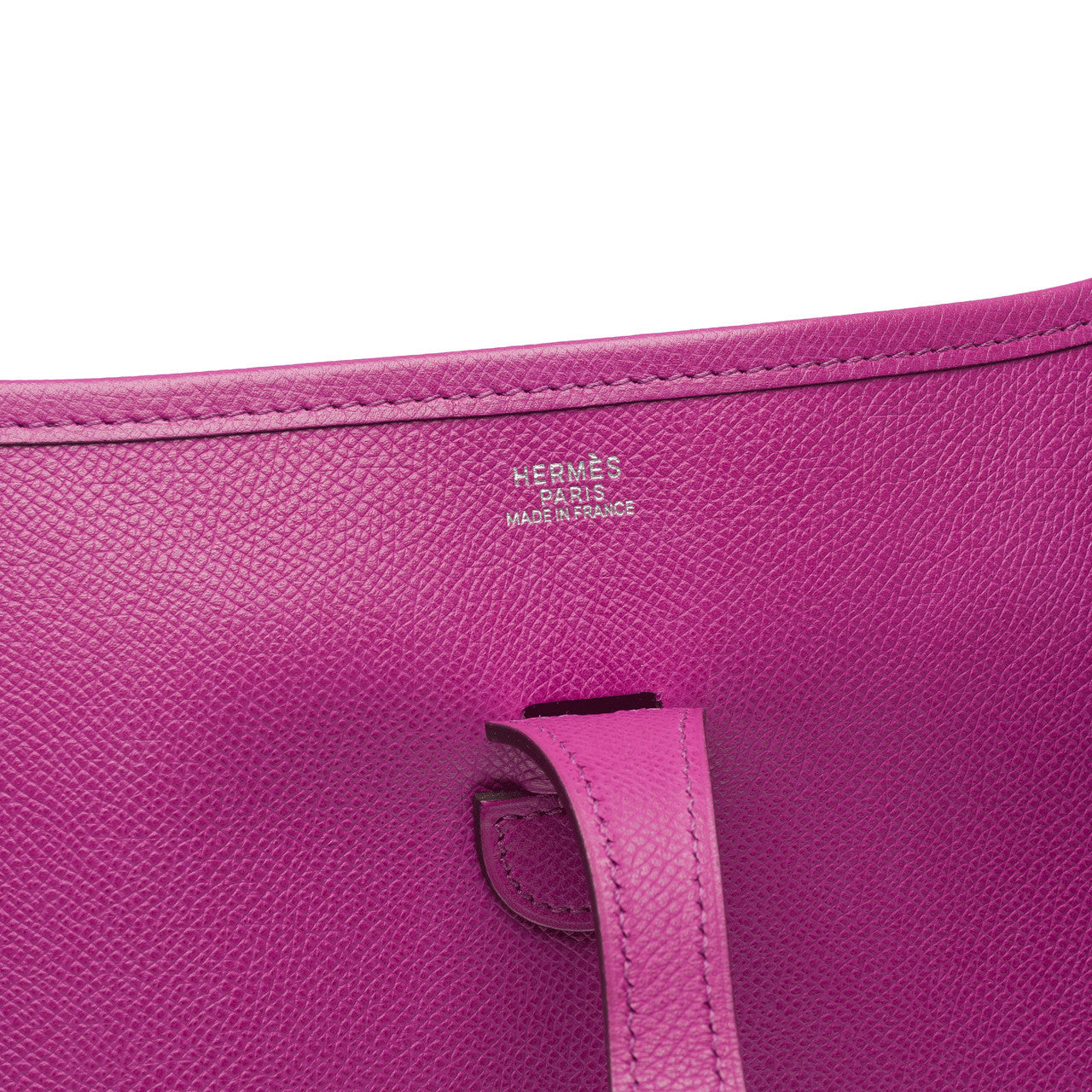 Sac HERMES Evelyne en Cuir Violet - 102326